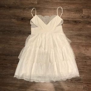 BCBG White Lace Dress - M